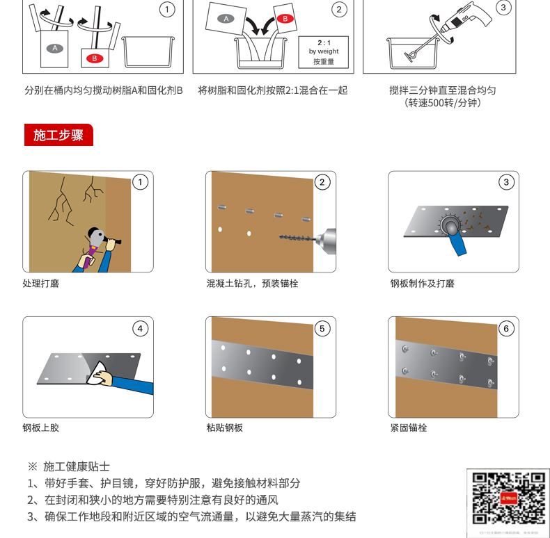 包钢定边粘钢加固施工过程